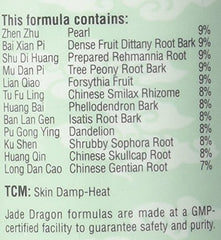Ingredients list for Clear Skin Margarite Acne Pills