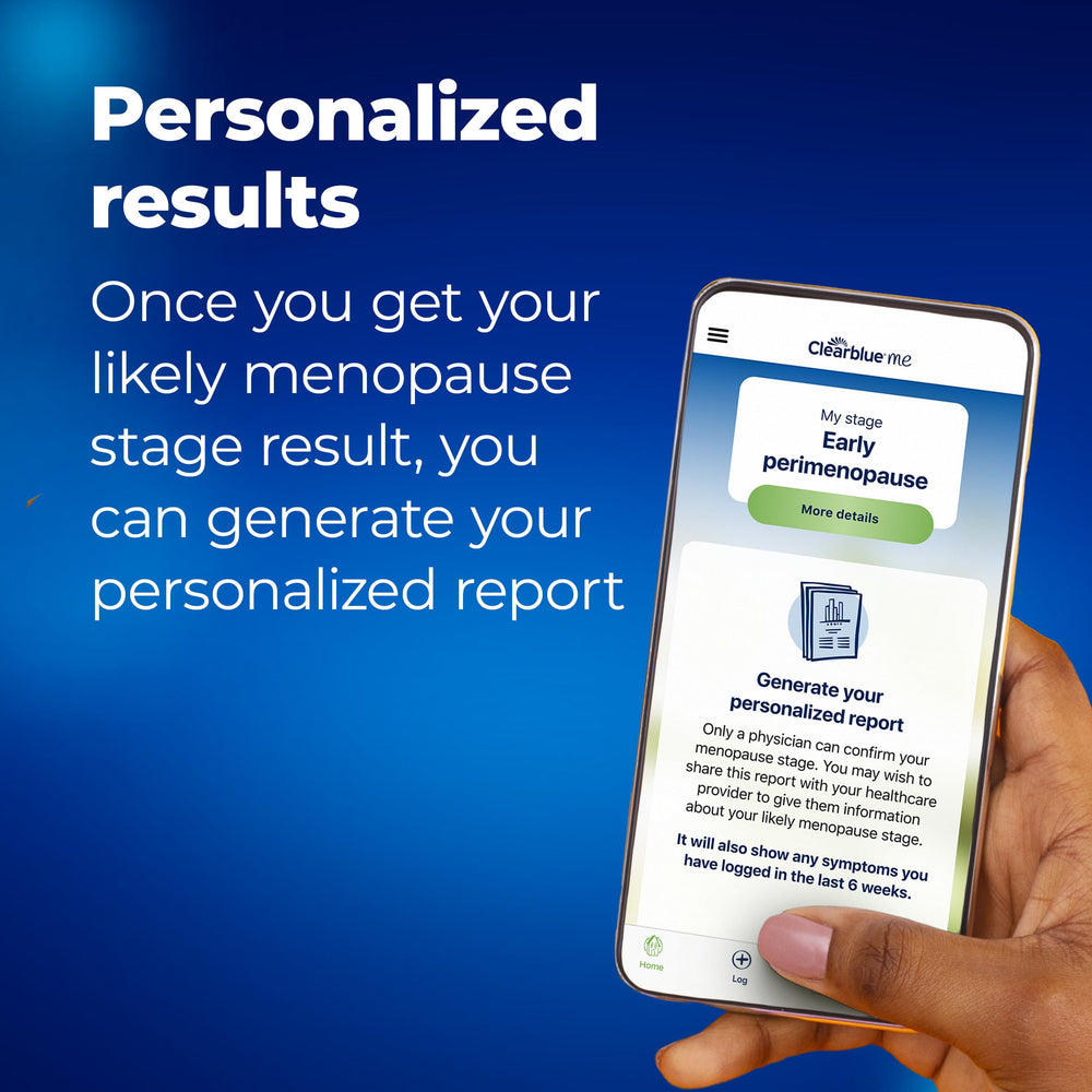 Clearblue me app personalized report ready to share with your doctor