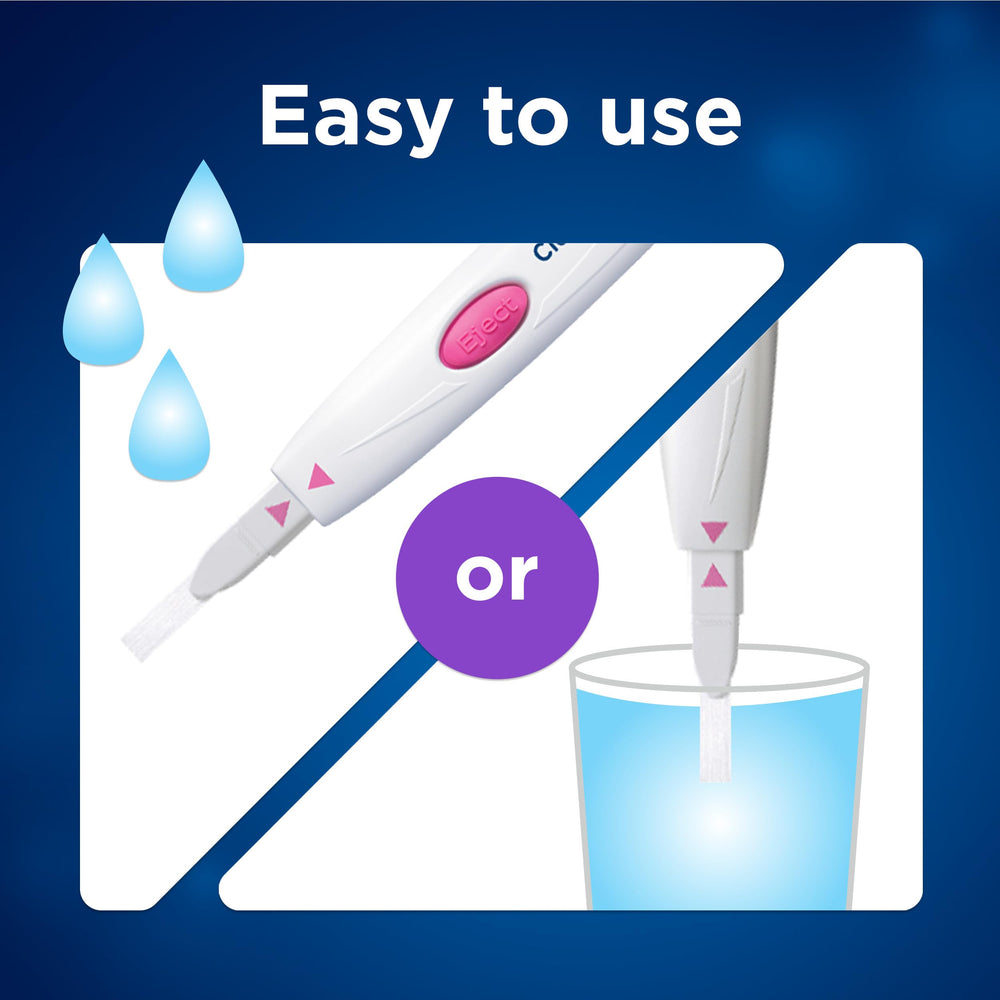 Smiley-face indicator showing Peak Fertility on Clearblue