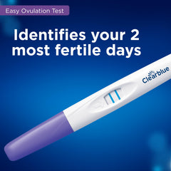 Close-up of Clearblue ovulation test stick 3