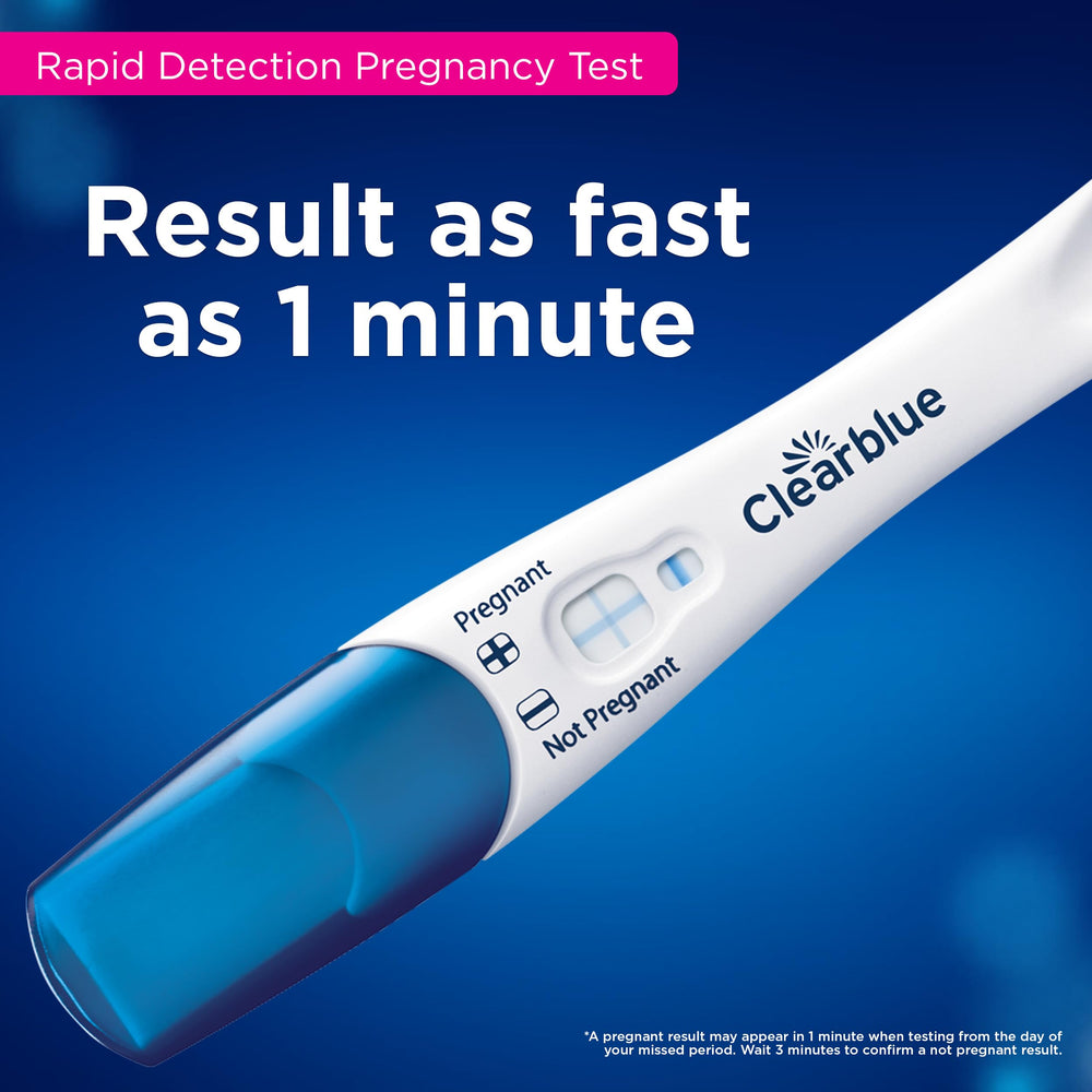 Close-up of Clearblue ovulation test stick 4