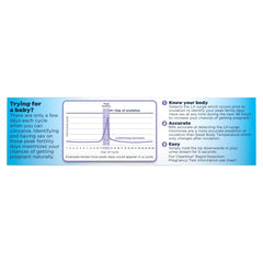 Close-up of Clearblue ovulation test stick 6
