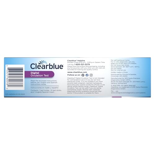 Usage instructions for Clearblue Digital Ovulation Test