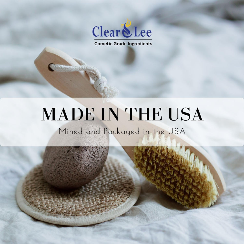 Natural volcanic exfoliant from ClearLee for eco-friendly routines.
