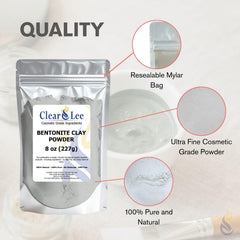 ClearLee clay powder blends into body wraps for oil control and smooth skin.