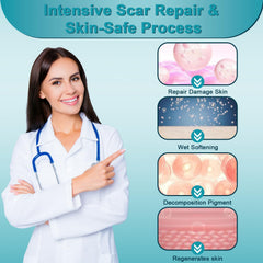 ClearPiny Scar Cream gel texture emphasizing easy absorption and light feel.