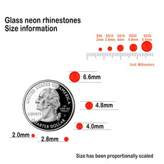 CLEKSPOYE flatback rhinestones are easy to apply with glue.