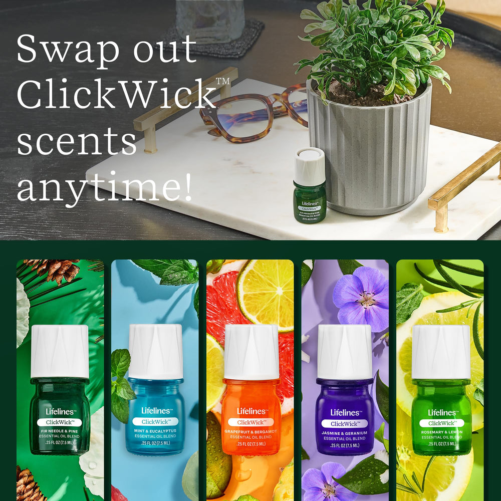 Citrus Grove blend bottle label from ClickWick Lifelines Discovery Set