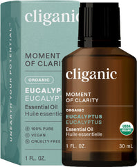 Cliganic Organic Eucalyptus Essential Oil – 100% pure bottle