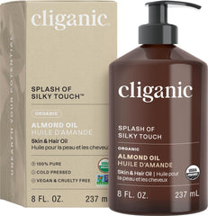 Cliganic Organic Sweet Almond Oil 8oz bottle
