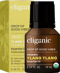 Cliganic Organic Ylang Ylang Essential Oil bottle 0.33oz