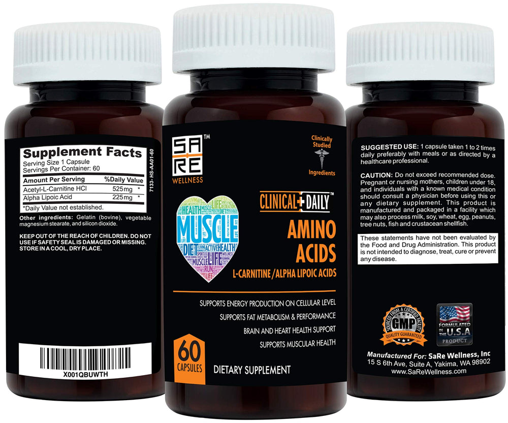 Nutritional facts panel for CLINICAL DAILY supplement