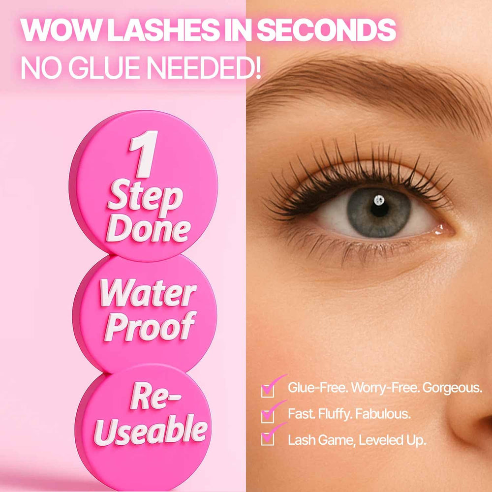 CLIONE PRIME closeup wispy lash clusters highlight delicate, airy fibers for natural-looking volume.