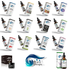 Health and wellness concept with chlorophyll drops