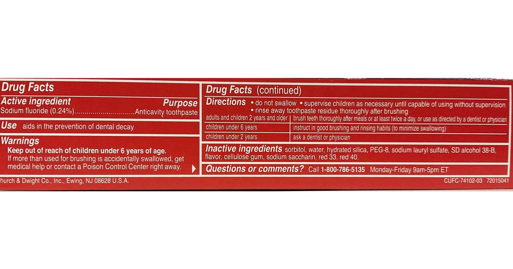 Pack of four 6 oz Close-Up toothpaste tubes – image 4