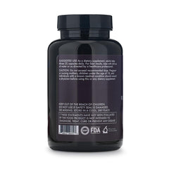 Bottle with capsules on a nightstand