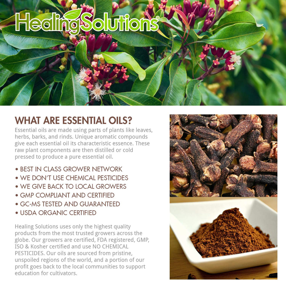 Diffuser releasing warm autumn clove aroma using Healing Solutions Clove Oil