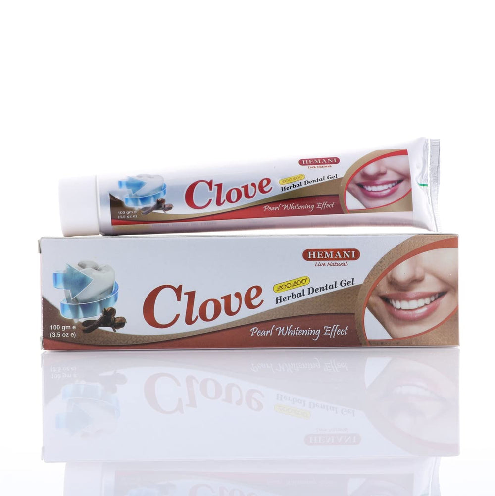 Graphic illustrating healthy gums with Clove Toothpaste