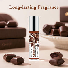 CLQFDT Chocolate Musk Roll-On applying to pulse points for precise scent