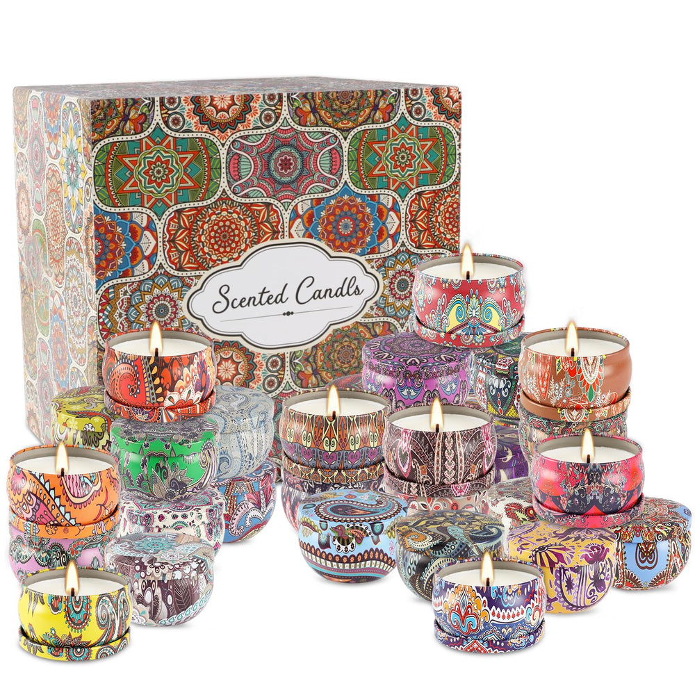 36-pack CLTNIKET scented candles in travel tin, image 3
