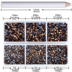 CMBYN grid-pack shows six sizes for easy sorting and precise placement.