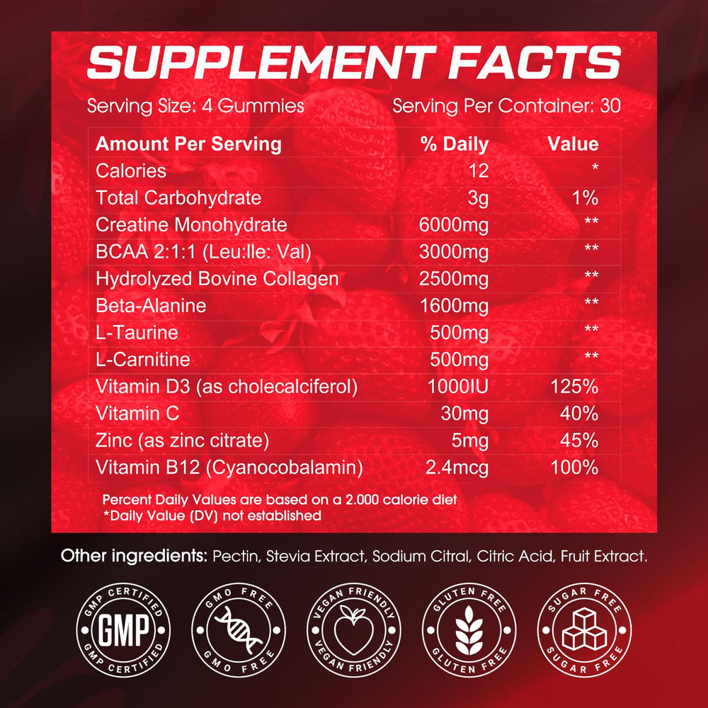 120-count bottle of CNFHDI Creatine Monohydrate Gummies