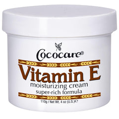 Cococare Vitamin E Super Rich Formula Moisturizing Cream 4 oz jar - front view