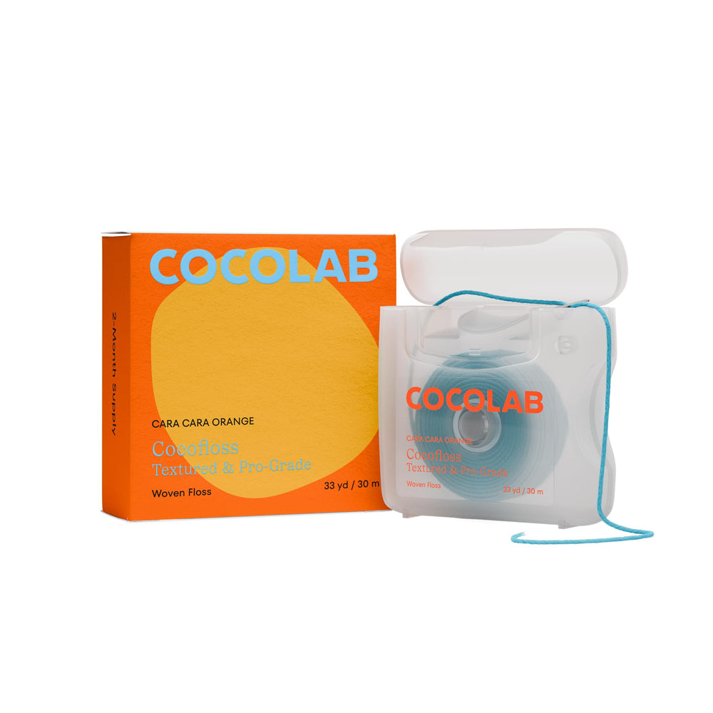 Cocofloss woven floss spool with orange scent