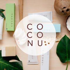 Silky texture of Coconu moisturizing oil being applied
