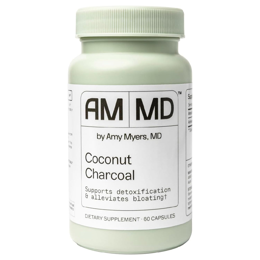 Coconut Charcoal Capsules bottle front view