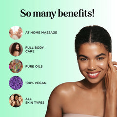 Blend of coconut oil, lavender essential oil, and sweet almond oil