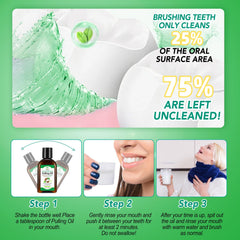Tongue scraper and measuring cup included in the box