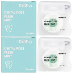 Close-up of coconut oil dental floss for wide spaces