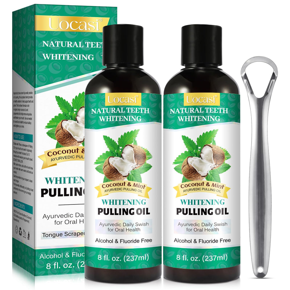 Hero shot of Coconut Oil Pulling for Teeth - 2 Pack bottle