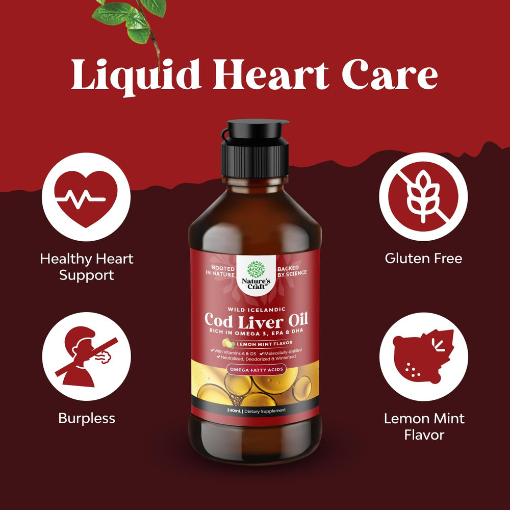 Close-up of omega-3 content information on cod liver oil liquid label