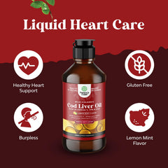 Close-up of omega-3 content information on cod liver oil liquid label