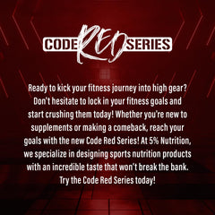 Lifestyle shot of a person using Code Red Aminos during workout