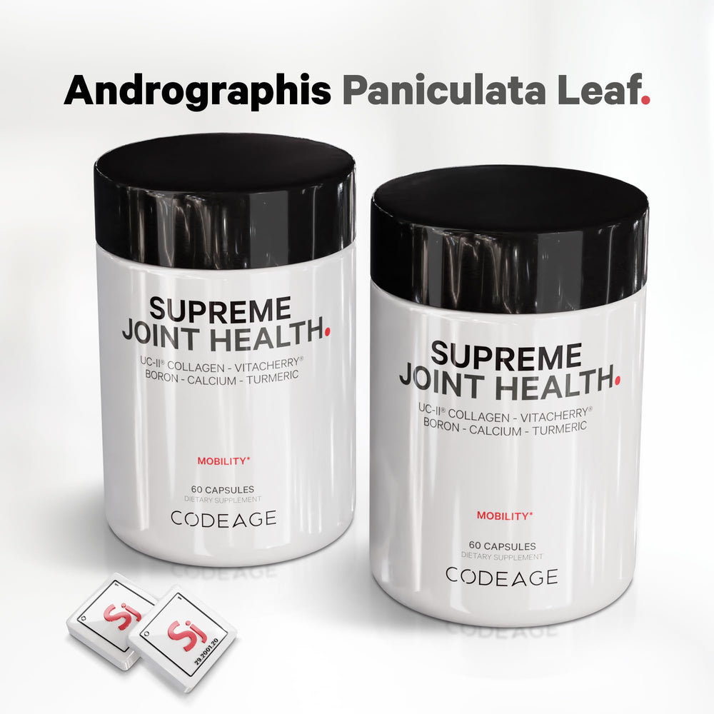 pile of Codeage capsules in an open palm conveying easy daily dosing and portability
