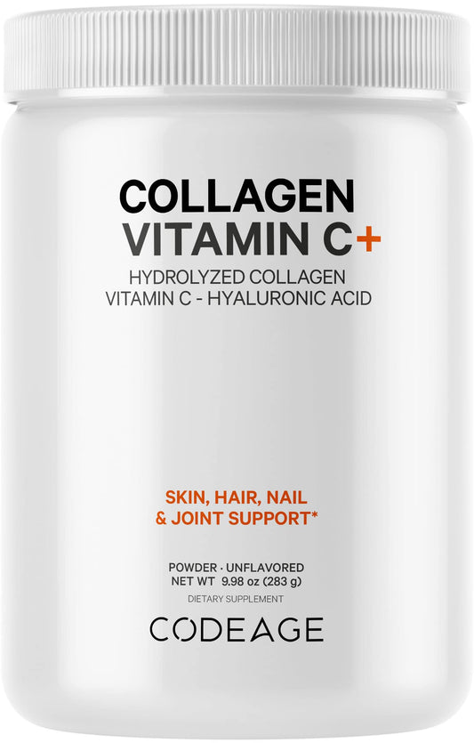 Codeage Collagen Peptides Powder bottle with grass-fed label