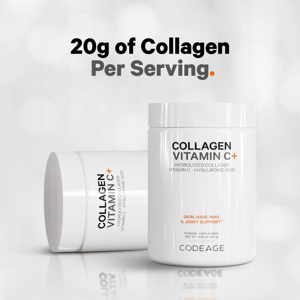 Vitamin C and hyaluronic acid ingredients for collagen formula