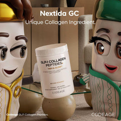 Ingredients and nutrition panel for Codeage GLP-1 Collagen Powder