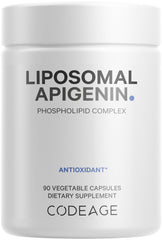 Front view of Codeage Liposomal Apigenin supplement bottle