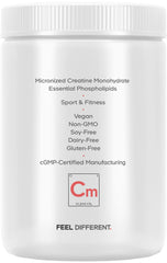 Back view of Codeage Liposomal Creatine bottle with ingredients list
