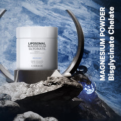 Serving scoop of Codeage Magnesium Glycinate powder