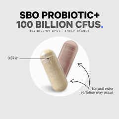 Codeage SBO Probiotic 45-day supply packaging, long-lasting value.