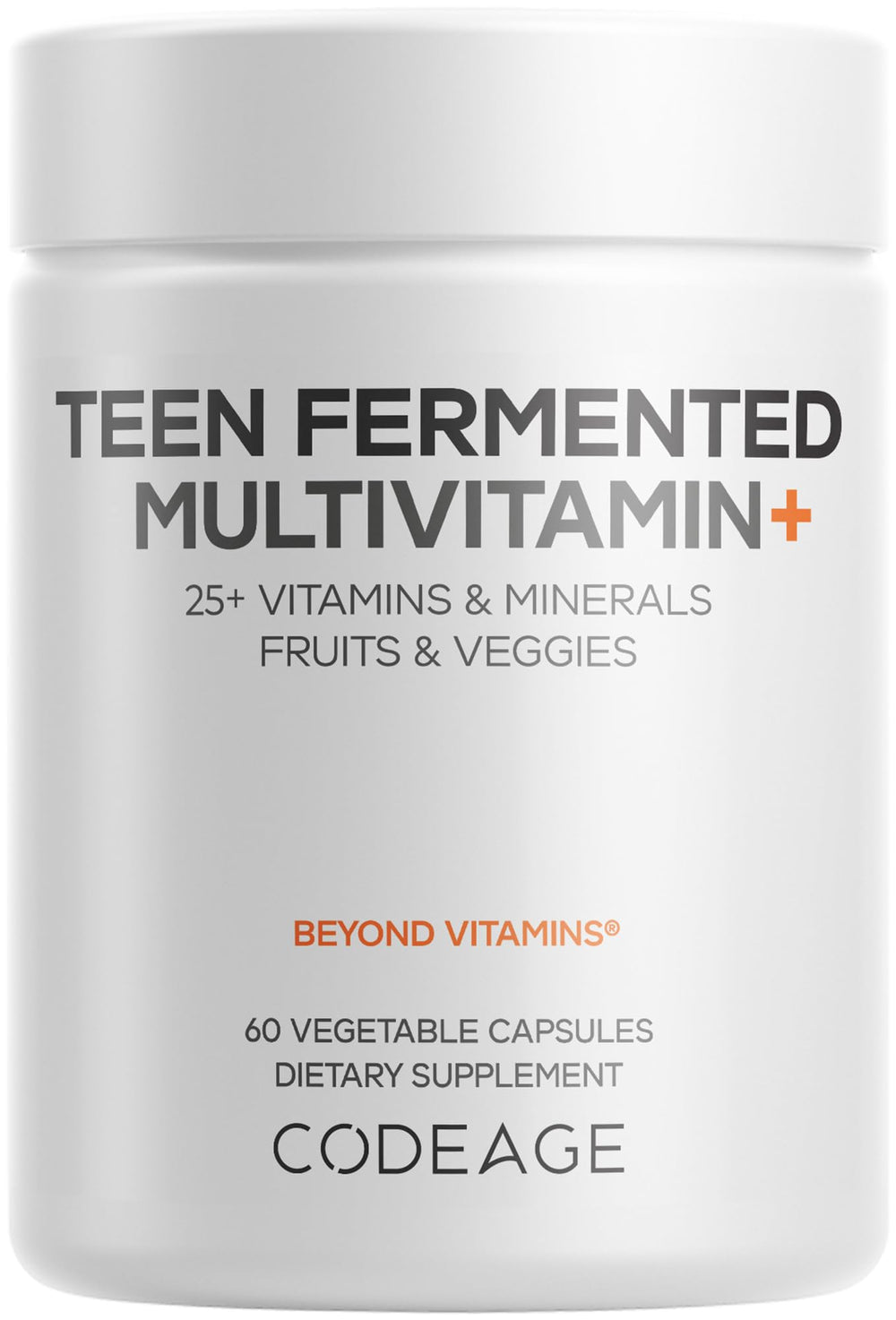 Codeage Teen Multivitamin bottle with capsules