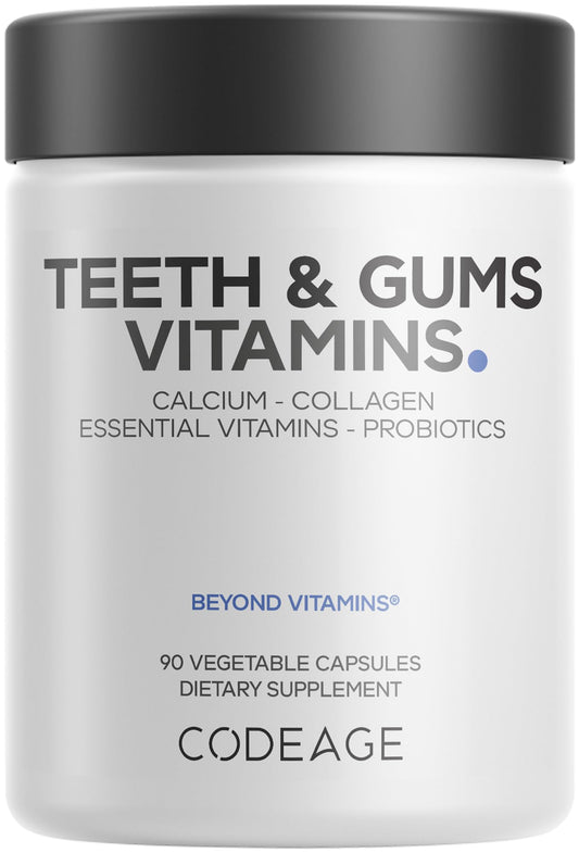 Codeage Teeth & Gums vitamins box with 90 capsules