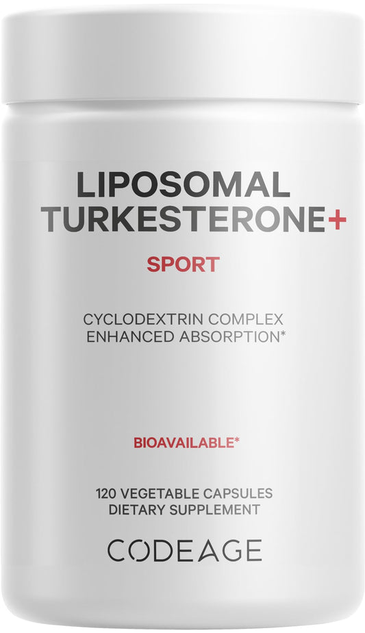 Codeage Liposomal Turkesterone bottle with 120 capsules