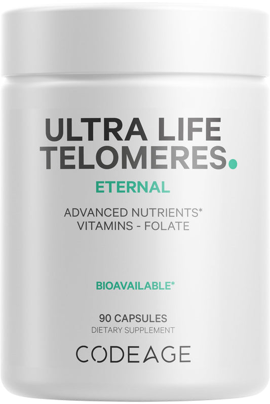 Codeage Ultra Life Telomeres bottle with capsules