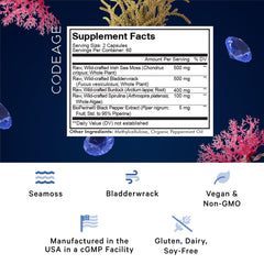 Bladderwrack seaweed blend with Irish sea moss capsules
